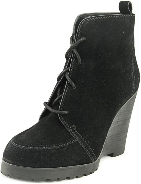 Michael Michael Kors Piper Lace Wedge Booties Black